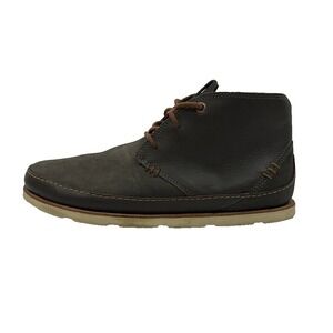Chaco Men's Thompson Chukka Boots Dark Gray Gull Leather Casual‎ Shoes US 8 EUC